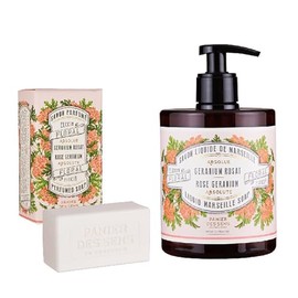 Panierdessens Absolute Liquid Marseille Soap & Perfumed Soap, Rose Geranium Scent, Made in France, Provence Soap & Body Soap