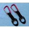 (2) Water Bottle Holders W/Red Aluminum Carabiner Attachments