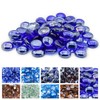 GasSaf Blue Fire Glass Beads for Outdoor Fire Pit, Fireplace,