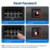 KENRONE Heavy Duty Bike U Lock, 4 Digit Combination Password