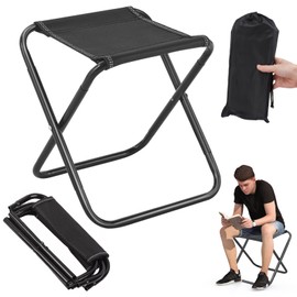 Camping Stool, Portable Folding Stool, Camping Stool, Foldable Camping Stool, Mini Folding Stool, Fishing Stool for Travel, Camping, Hiking, Fishing, Gardening, Beach