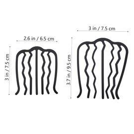 Mikinona 2pcs Stunning Hair Fork Metal Hair Side Comb Hairpin Stick for Women Girls for Parties