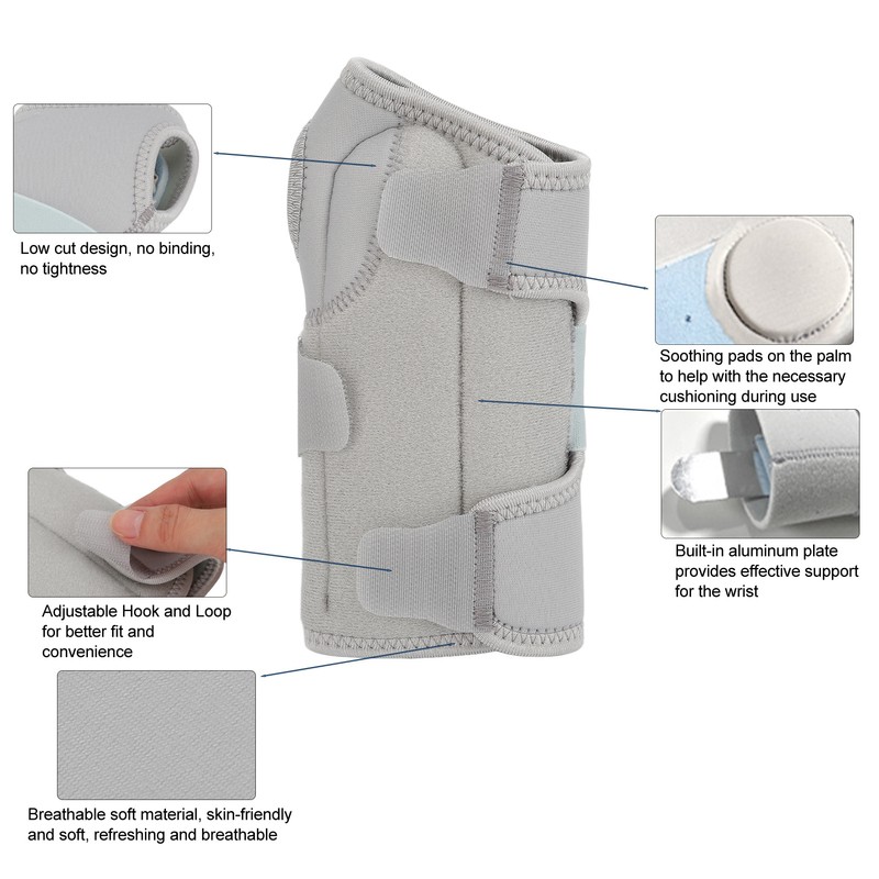 Wrist Brace Adjustable Breathable Wrist Immobilizer Brace Splint Protector Wrist