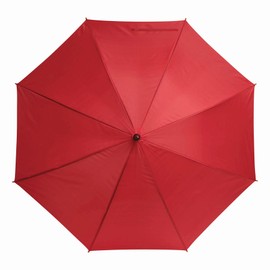 Preiswert & Gut Large Umbrella Diameter 103 cm for Men and Women Wooden Handle Automatic Umbrella with Stick Length 89 cm, red