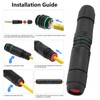 IP68 Waterproof RJ45 Coupler 1000Mbps Female to Female Ethernet Adapter