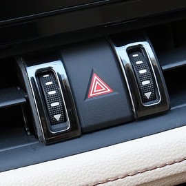 Onami RAV4-84-LS Toyota RAV4 Air Conditioner Vent Frame Front Interior Panel New Model For Toyota RAV4 XA50 Stainless Steel 4P [Black Hairline]