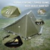 TGpao Portable Trekking Pole Tent for Camping,2 Person Backpacking Shelter