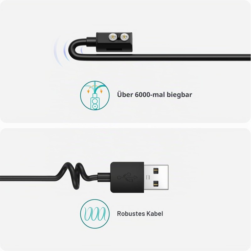 TUSITA Magnetic Charger Charging Cable Compatible with LEDLENSER P&H Models