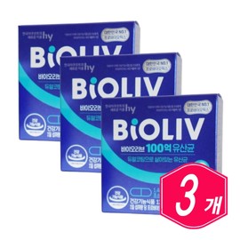 BioLive 10 billion lactic acid bacteria 30 capsules / 바이오리브 100억 유산균 30캡슐 x 3개 장건강 도움 중년 여자 시니어 남자 노인 프로바이오틱스