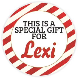 Kiwi Gifts This is a Special Gift for Lexi - 100 Pack Circle Stickers 3 Inch - Christmas