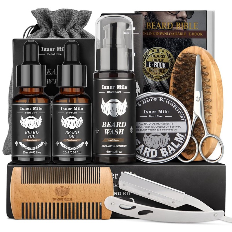 Beard Kit Birthday Gifts for Men Grooming & Care w/