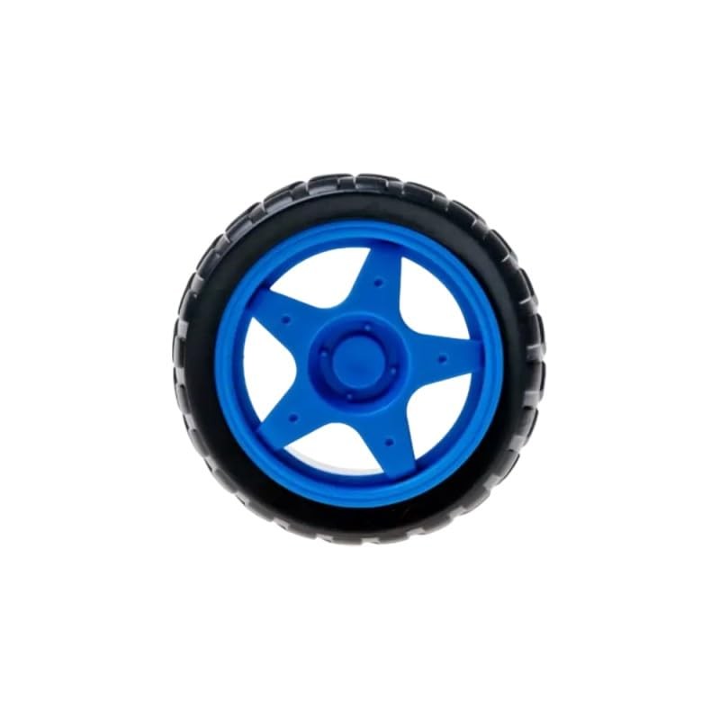 Motorreductor con Llanta Azul 48:1 Motor Reductor de 5V Kit