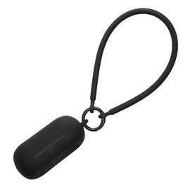 kwmobile Case Compatible with Sony WF-C700N - Silicone Headphones Cover with Hand Strap - Black