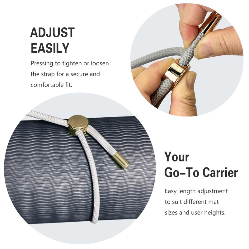 DAOSUN Yoga Mat Strap - 8MM Adjustable Paracord Carrier for