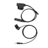Throat Mic Headset 7.1mm Plug with PTT Adapter Push to