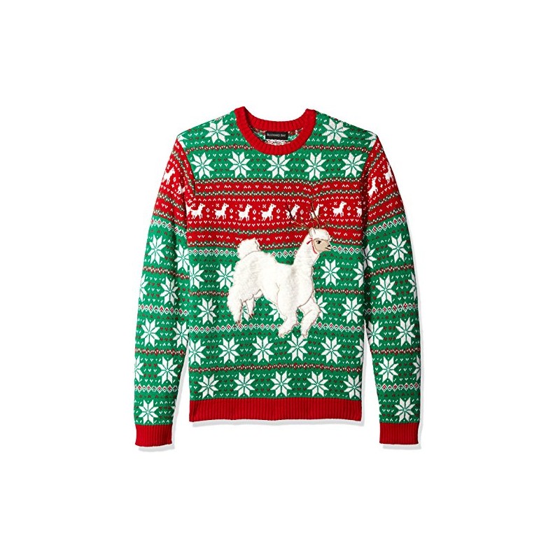 Blizzard Bay Men's Festive Llama, Small Green