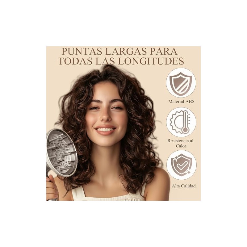 Difusor para Cabello Rizado Compatible con Secadora Shark Flexstyle |