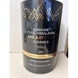 GUDCOIX Pure Himalayan Shilajit Gummies Gold I Lab Tested I No Added Suga...