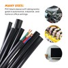 SUNNAREPOON Black Wire Harness Tubing, Car Unshrinkable Insulation Cord Sleeve