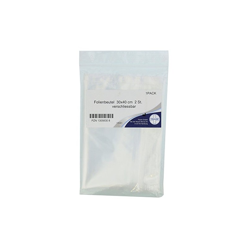 FOLIENBEUTEL Lockable 30 x 40 cm for dressing