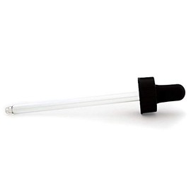 GreenHealth Glass Dropper [22/400] – Fits 4oz Glass Bottles – Reusable Round Tip Glass Pipette with Black Rubber Bulb – Leak-Resistant Dropper Cap for Essential Oils, Tinctures, Serums & DIY Blends