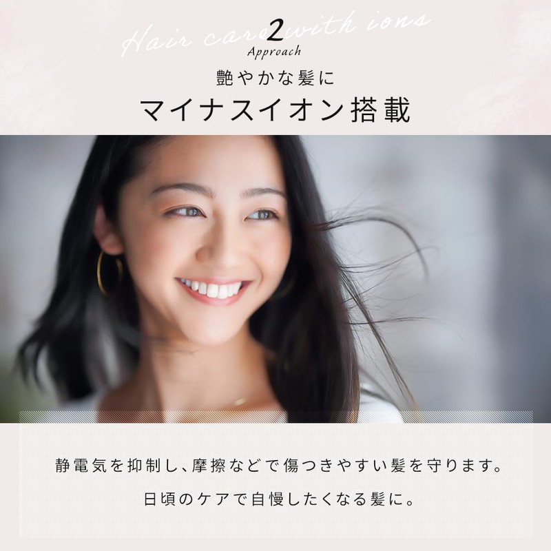 Iris Ohyama HDR-M102-D Ion Dryer, Large Airflow, Quick Drying, Lightweight,