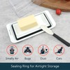 KITCHENDAO Airtight Butter Dish with Lid and Knife Spreader for