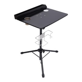 Tattoo Workbench, Adjustable 61-107cm Tattoo Armrest Stand with Towel Holder, Portable Tattoo Workstation Salon Tattoo Work Station Display Stand, Iron, Black