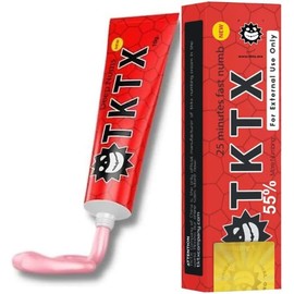 Crema para Tatuajes Extra Potente T K T X DEEP NUMBING Adormecimiento Profundo y Duradero para Microblading, Micropigmentación Capilar (Scalp) y Láser Fórmula Avanzada de Acción Rápida para Tatuajes Sin Dolor - 10g