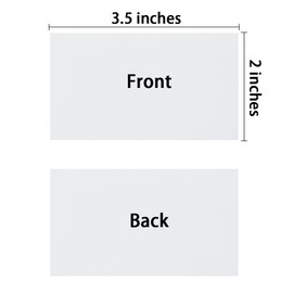 100 Pack Thick Paper Cardstock Blank Heavy Cards Stock for Invitations, Greeting Cards Making, Postcards, Photos, 250GSM Thick Paper (White, 2x3.5 inches)