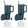 BJPKPK 30 oz Tumbler With Handle Insulated Tumblers With Lid