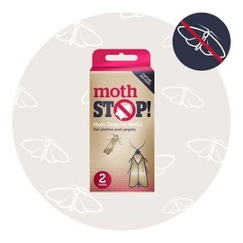 lakeland 2 Moth Stop Clothes & Carpet Moth Detector & Trap Refills – Active For Up To 8 Weeks