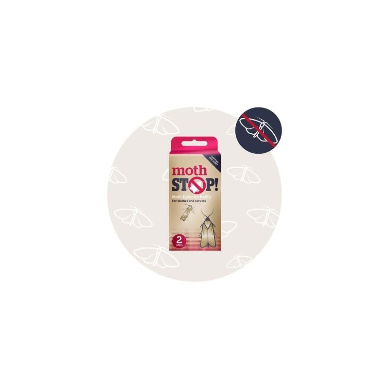 lakeland 2 Moth Stop Clothes & Carpet Moth Detector &