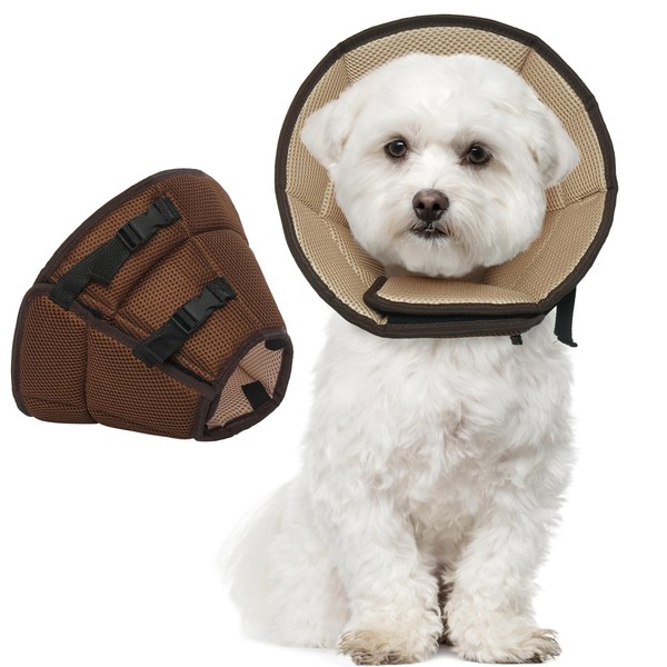 Allroaring Dog Cone Collar After Surgery, Adjustable Soft Recovery Cone