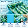 Inflatable Pool Float Lounger for Adults – Tropical Leaf PVC