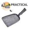Kichvoe Forged Iron Fireplace Shovel Heavy Duty Ash Coal Shovel