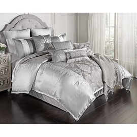 Riverbrook Home 12-Piece Comforter Set, Queen, Kacee - Platinum