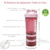 (2 piezas) 650ML Shaker Proteina, Vaso para Proteinavaso ，Blender Bottles