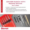 Starrett 117E Centre Punch With Round Shank, 5" Length, 1/4"
