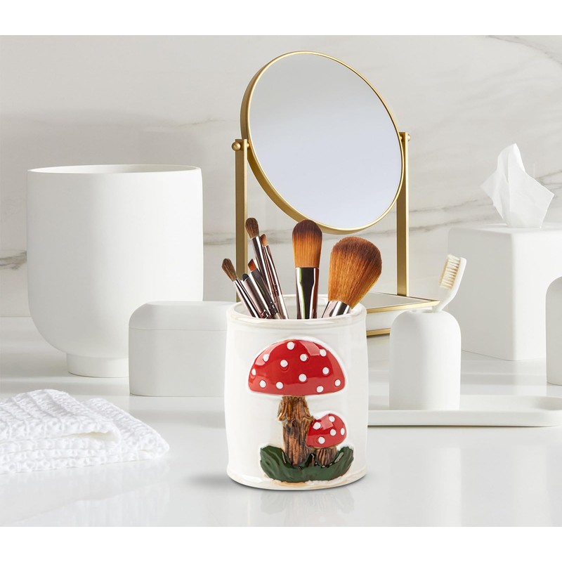 dgudgu - Soporte para brochas de maquillaje de hongos, organizador