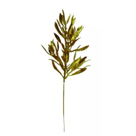 Darice Pick Olive Leaf Glitter Gold 15.5 Inch Window Box