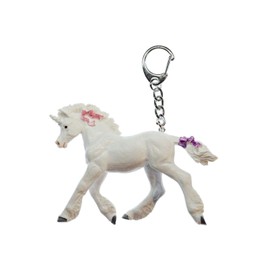 Unicorn Key Chain Key Ring Miniblings Horse Pony Fairy Tale Animal White Pink