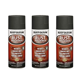 Rust-Oleum 248658A3 248658-3PK Rust Reformer Spray, 10.25 oz, Black, 3 Pack, 10.25 Ounce (Pack of 3), 3 Count