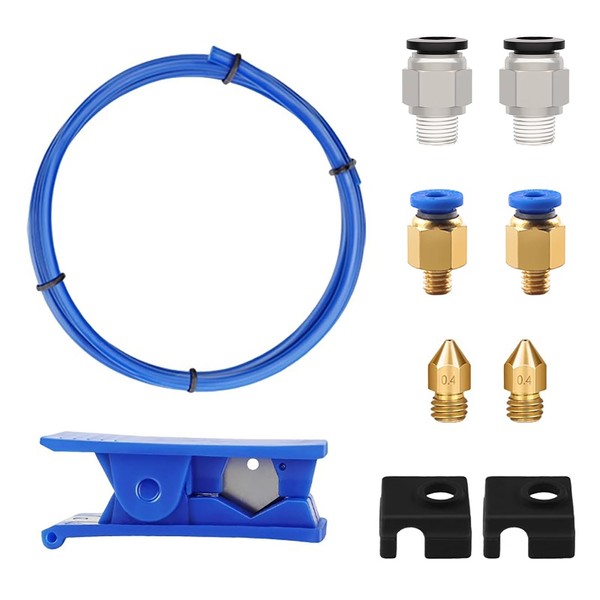 EVTSCAN 3D Printer Filament Tube and Fitting Kit, with 1