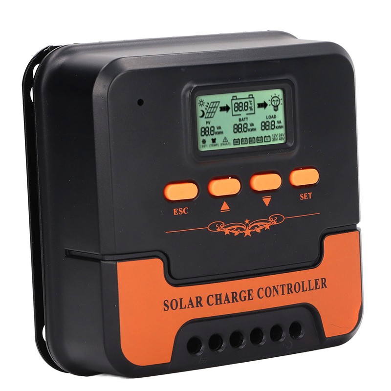 Solar Charge Controller 12V 24V MPPT LCD Display 5V 3A