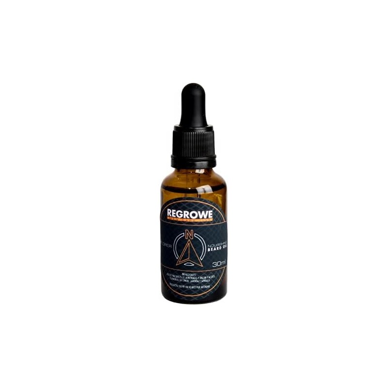 Regrowe Aceite Explorer Aceite para Barba y Bigote Limón, Lavanda,