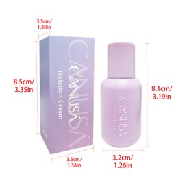 Canusa Isolation Cream, a Makeup Brightening Primer For Flawless, Smooth Skin & Long-Lasting Makeup, Fills In Pores & Fine Lines, 1.35 Fl Oz/40 ML