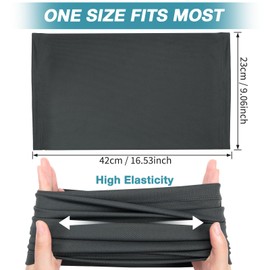 Kiiwah Pack of 2 Multifunctional Scarf, Mesh Breathable Elastic Tube Scarf for Men and Women, Sun Protection Neckerchief, Quick-Drying Loop Scarf for Outdoor, Motorcycle, Hiking, Cycling, Running,