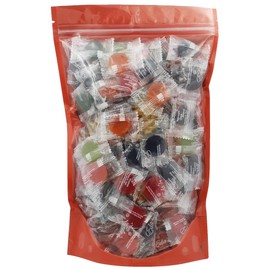 Sugar-Free Premium Hard Candy Suckers, Mini Fruit Buttons Variety Pack, Kosher Certified Parve, Uses Sorbitol, Low-Sodium, Individually Wrapped (Mixed Fruit, 16oz (1 Pound) 150Pcs)