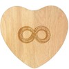 'Ouroboros' Wooden Heart Shaped Chopping/Cutting Board (WB00085251)